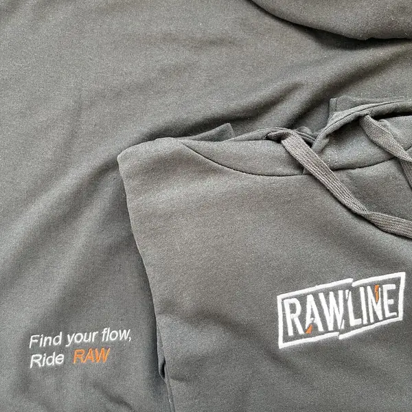 Embroidered hoodie for a local brand