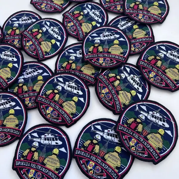 Embroidered patches made in bulk